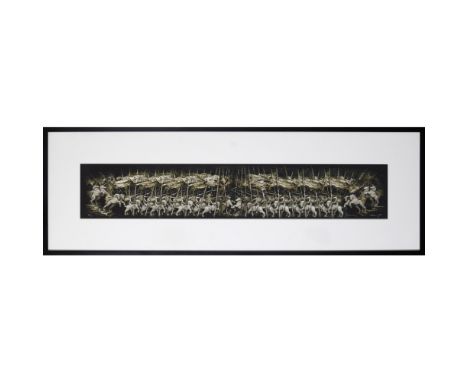 [§] CATHY DE MONCHAUX (BRITISH, B.1960)STUDY FOR BATTLE, 2013 AP/5, signed and numbered, giclée print20cm x 115cm (8in x 45.2