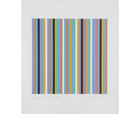 [§] BRIDGET RILEY C.H., C.B.E. (BRITISH, B.1931)SERPENTINE PRINT, 1999 (SCHUBERT 39) 179/200, signed, titled, dated and numbe