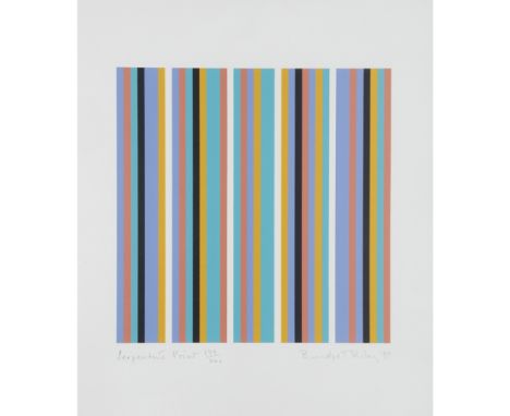 [§] BRIDGET RILEY C.H., C.B.E. (BRITISH, B.1931)SERPENTINE PRINT, 1999 (SCHUBERT 39) 179/200, signed, titled, dated and numbe