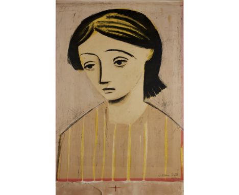 [§] WILLIAM SCOTT C.B.E., R.A. (BRITISH, 1913-1989)PORTRAIT OF A GIRL, 1948 60/60, signed and numbered in pencil (lower right