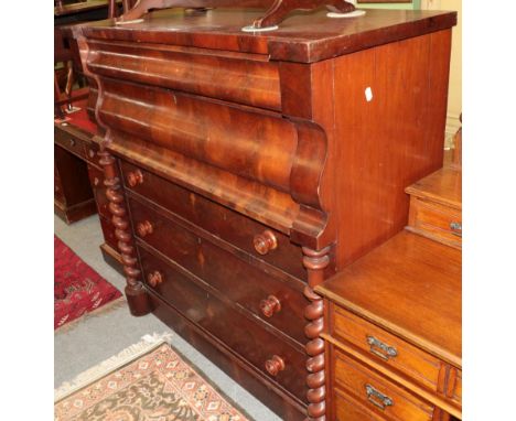 A 19th century mahogany Scotch chest 