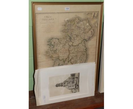 William Faden, A Map of Ireland divided into Provinces and Counties, dated 1798; and a French lithograph after Felix Benoist 