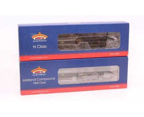 Bachmann: A boxed Bachmann, OO Gauge, N Class 31404 BR Black Late Crest (Weathered), locomotive and tender, Reference 32-154A