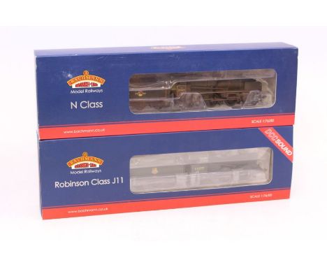 Bachmann: A boxed Bachmann, OO Gauge, Class J11 64377 BR Early Emblem (Weathered), locomotive and tender, Reference 31-321DS.