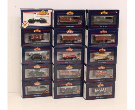 Bachmann: A collection of fifteen boxed Bachmann, OO Gauge rolling stock wagons to include: 37-726B, 37-650K, 37-656, 33-179,