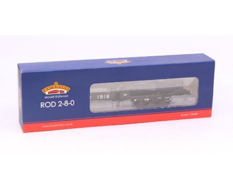 Bachmann: A boxed Bachmann, OO Gauge, Railway Operating Division (ROD) 2-8-0 1918 War Department Black, locomotive and tender