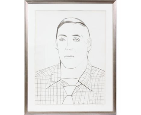 ALEX KATZ (AMERICAN, B.1927), LITHOGRAPH, H 40", W 30", "PAUL TAYLOR"Pencil signed and numbered 67/100 in the lower left corn