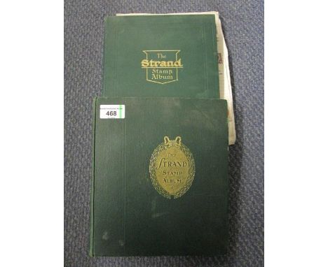 Two 'The Strand' stamp albums containing various stamps from around the world including British and Commonwealth, including a