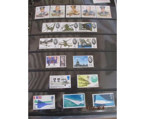 A stamp album containing European aviation related stamps and first day covers, an album containing Chinese covers and stamps