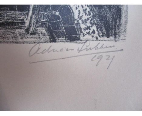 Adriaan Lubbers - 'Times Square (65)' lithograph signed and dated 1929, titled and numbered 