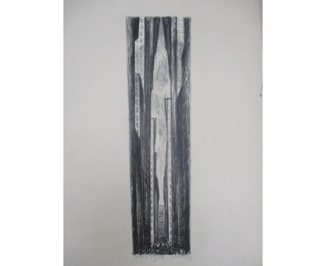 Adriaan Lubbers - 'Exchange Alley (79)' lithograph signed, dated 1929 and titled, 21" x 15" overall, unframed 