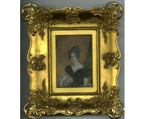 Taylor, Gay St., Bath, 1829Miniature: Half length portrait, "Lady Thomond, wife of James, 3rd Marquis of Thomond," on ivory a