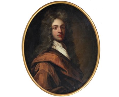 Clostermann, (J. or J.B.)Oval, "Portrait of Sir Thomas Coghill," head and shoulders, O.O.C., 76cms x 63cms (30" x 25") narrow
