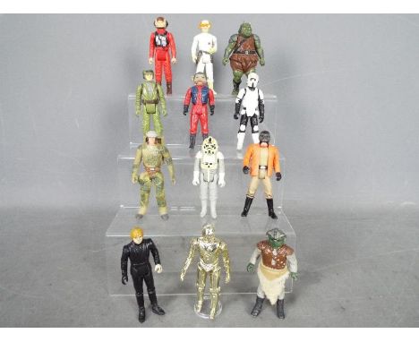 Star Wars, Kenner, Hasbro, LFL, CPG, GMFGI - A group of 12 loose vintage Star Wars figures. Lot includes C3PO (LFL,1982, Hong