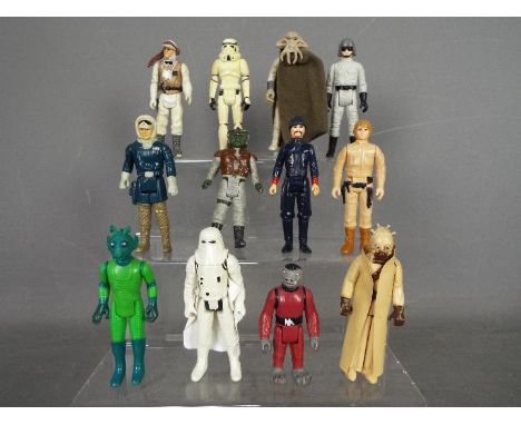 Star Wars, Kenner, Hasbro, LFL, CPG, GMFGI - A team of 12 loose vintage Star Wars figures. Lot includes Luke Skywalker Bespin