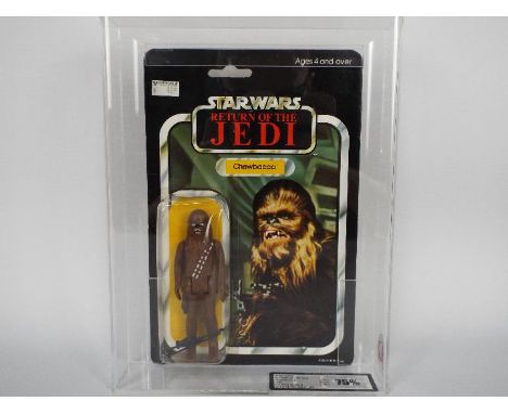 Star Wars, Palitoy - A graded Palitoy 1983 Star Wars ROTJ 'Chewbacca' 3 3/4"action figure. The figure is UK Graded at 90% ove