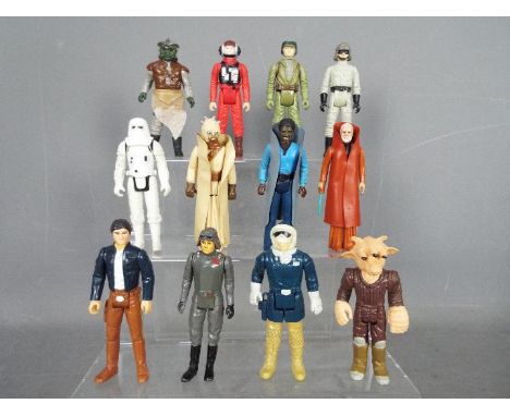 Star Wars, Kenner, Hasbro, LFL, CPG, GMFGI - A muster of 12 loose vintage Star Wars figures. Lot includes Obi-Wan Kenobi (GMF