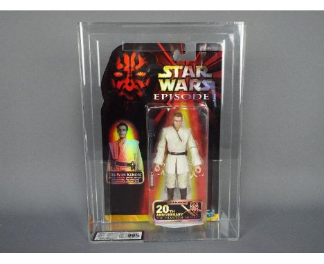 Star Wars, Hasbro - A gold graded Hasbro Europe 2019 Star Wars 'The Black Series - 20th Anniversary' 'Obi-Wan Kenobi' 6" acti