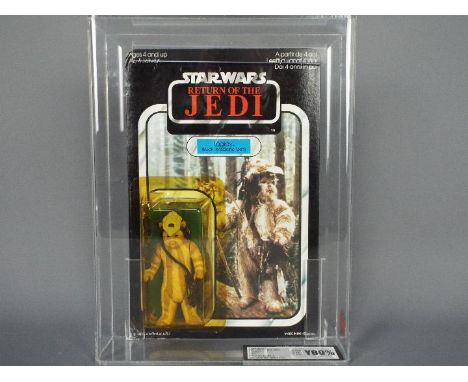 Star Wars, Palitoy - A graded Palitoy 1983 Star Wars ROTJ 'Logray (Ewok - Medicine Man)' 3 3/4" action figure. The figure is 