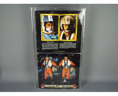 Star Wars, Kenner - A boxed vintage 1996 Kenner Star Wars Collector Series 12" action figure set ' Wedge Antilles and Biggs D
