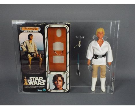 Star Wars, Kenner - A custom graded Kenner 1978 Star Wars 'Luke Skywalker' large 12" action figure. The poseable figure ONLY 