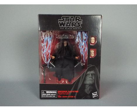 Star Wars, Hasbro - A rare boxed Hasbro 2019 Star Wars 'The Black Series' (Amazon Exclusive) 'Emperor Palpatine and Throne 6"