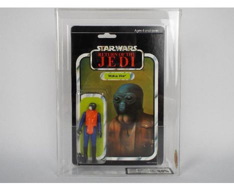 Star Wars, Palitoy - A graded Palitoy 1983 Star Wars ROTJ 'Walrus Man' 3 3/4"action figure. The figure is UK Graded at 90% GO