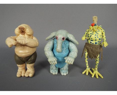 Kenner - 3 x loose vintage 3.75" figures The Max Rebo Band with Max Rebo, Sy Snootles and Droopy McCool marked 1983 LFL Hong 
