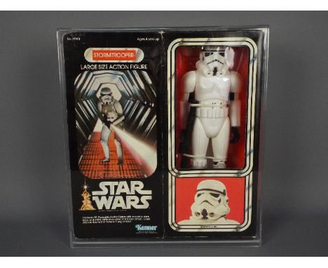 Star Wars, Kenner - A boxed vintage Kenner 1977 Star Wars 'Stormtrooper' large 12" action figure. The poseable figure appears