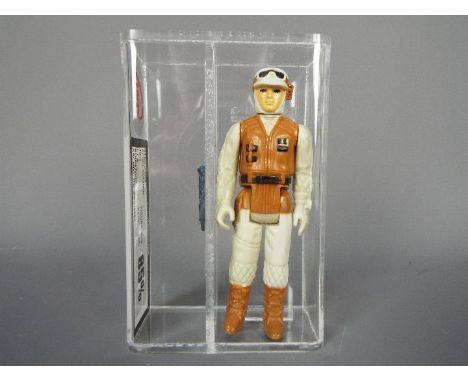 Star Wars - A loose vintage and graded Star Wars TESB 3 3/4 action figure 'Rebel Soldier' . The figure is UK Graded at 85% ov