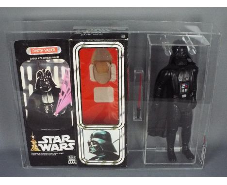 Star Wars, Denys Fisher - A rare vintage and graded 15" action figure of Darth Vader by Denys Fisher. The figure only is 'cus