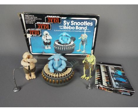 Star Wars - A boxed, vintage Palitoy action figure playset Sy Snootles And The Rebo Band, contained in tri-logo box with post