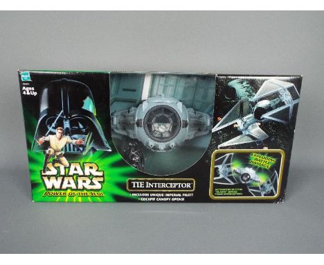 Star Wars, Hasbro - A boxed Hasbro 'Power of the Jedi' #32457 'TIE Interceptor'. The model appears to be in Factory Sealed bo