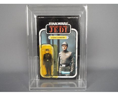 Star Wars - Kenner - A carded Imperial Commander 3.75" figure from Return of The Jedi dated 1983. # 39389. The figure appears