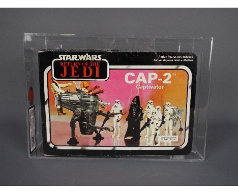 Star Wars, Palitoy  - A vintage and graded 1983 Palitoy Star Wars ROTJ 'CAP-2 Captivator'. The vehicle is contained within a 