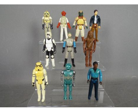 Star Wars, Kenner, Hasbro, LFL, CPG, GMFGI - A group of 12 loose vintage Star Wars figures. Lot includes Chewbacca (GMFGI, Ho