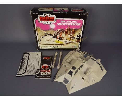 Star Wars - A boxed, vintage, Palitoy Empire Strikes Back Rebel Armoured Snowspeeder, with two cannons, harpoon and gun, inst
