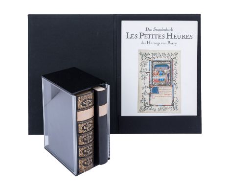 Faksimile "Les petites Heures du Duc de Berry, Heures de Louis Duc Danjou Roy de Jerusalem et Autres Pieces" sowie eine großf