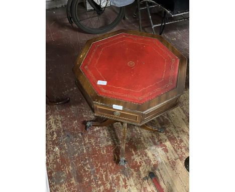 A vintage wooden drum table h60cm, shipping unavailable