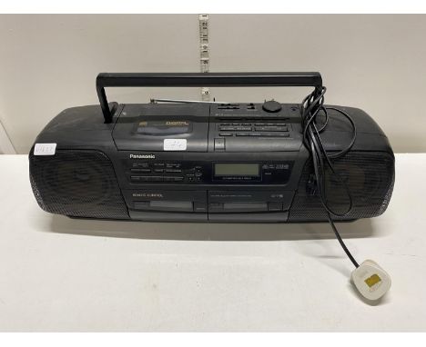 A vintage Panasonic boom box (untested), shipping unavailable