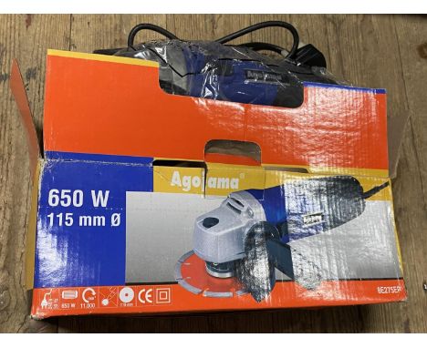 A 115mm electric angle grinder in working order