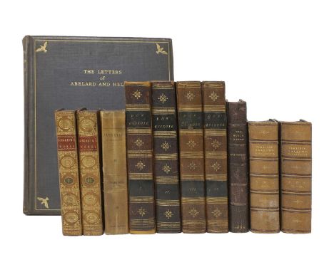 Cervantes:  The History and Adventures of the Renowned Don Quixote, in 4 Volumes. Dublin, John Chambers, 1796, Leather bindin