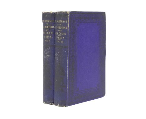 Burton, Richard:  Personal Narrative of a Pilgrimage to El Medinah and Meccah. Longman, Brown, Green &amp; Longmans 1855, Fir