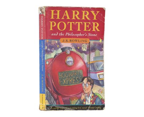 J K Rowling:  Harry Potter and the Philosopher's Stone First Edition, First Impression. Bloomsbury, London, 1997, 1st. Paperb