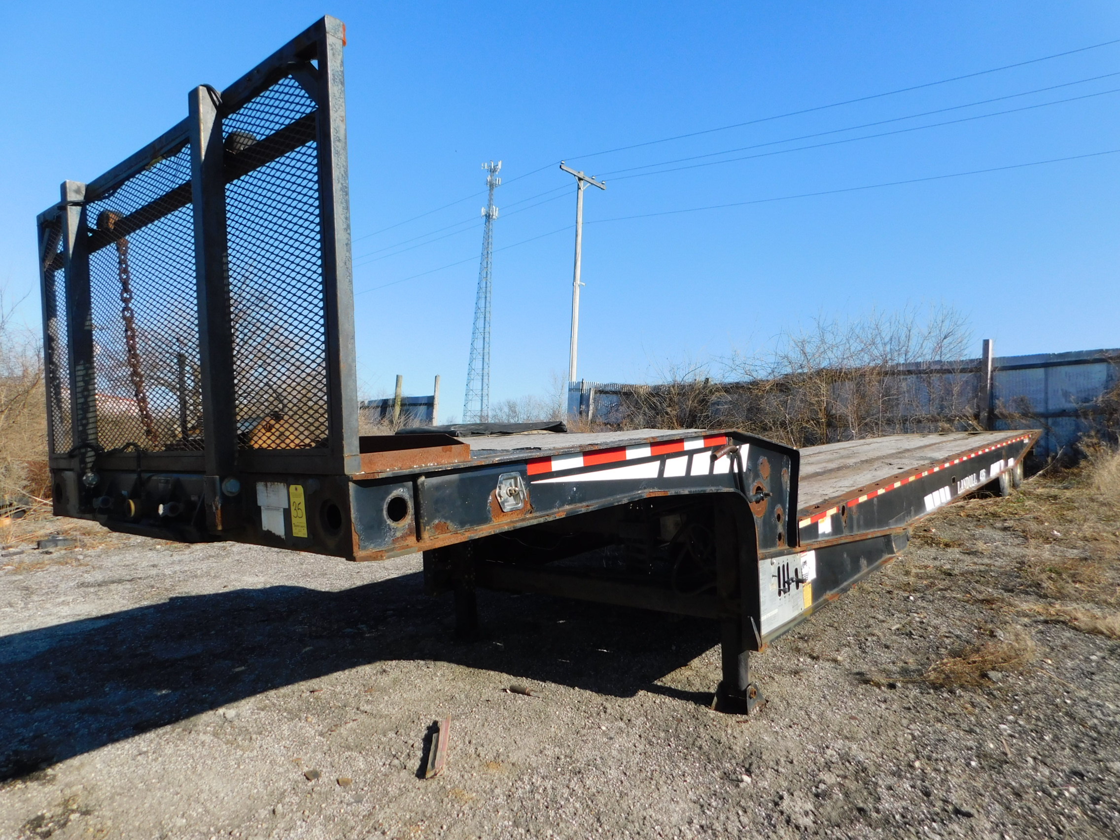 2005 Landoll Model 435-48 Sliding Axle Tilt Bed Trailer, 35 ton ...