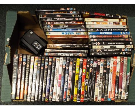 DVD's - approximately 60 dvd's to include romcom, action, comedy and similar - included in the lot is a Kodak disc 6000 camer