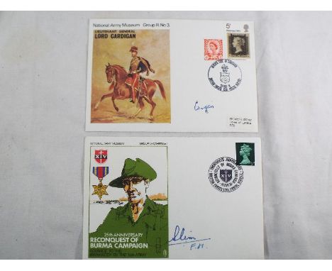 Slim, First Viscount William Joseph Slim : (1891-1970) British Field Marshal of World War II. Signed First Day Cover issued b