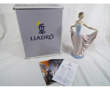 Lladro - a figurine depicting a ballet dancer #05050 with original box and associated ephemera 31 cm (h)