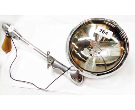 A vintage Ford motor car adjustable spot lamp with early plastic handle and chrome plated finish