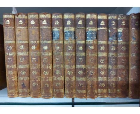 The History of Great Britain: by Robert Henry, 4th Edition in 12 vols, 8vo., gilt leather, vol I with folding frontispiece po